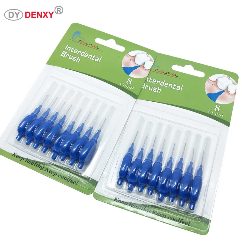 Denxy 10 упаковок межзубные щетки для зубов Ортодонтические Зубная нить зубная