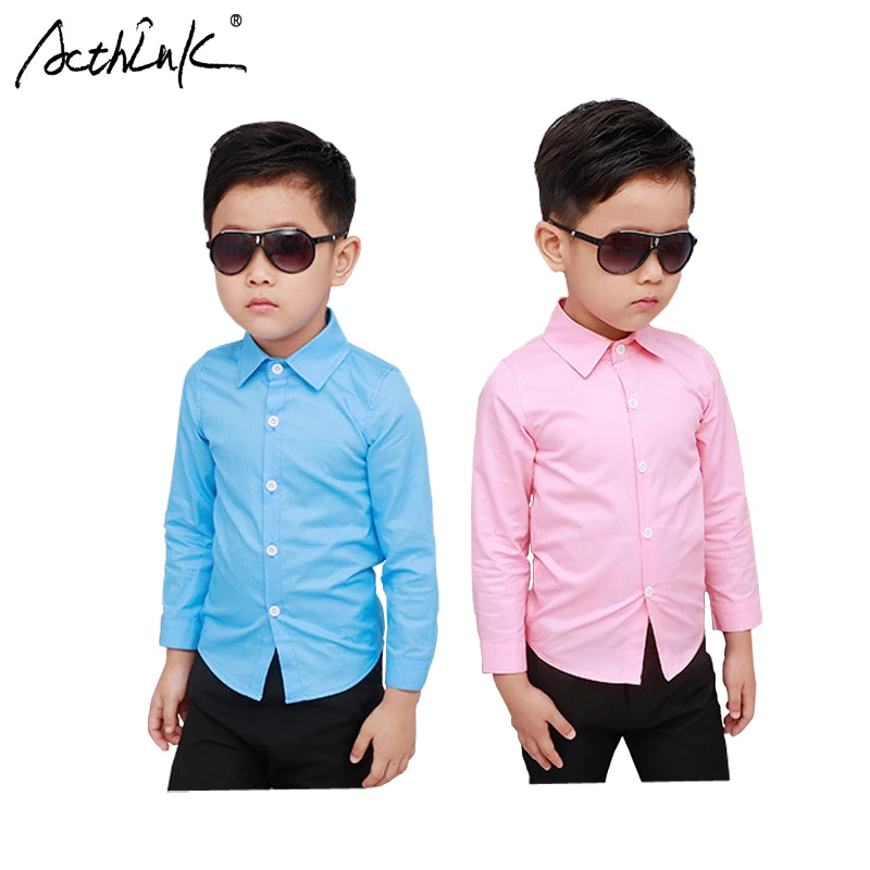 New 2018 Boys Solid Casual Shirts Kids Cotton Long Sleeve Shirts Boys Spring Pink Wedding Shirts Children Formal Dress Shirts
New 2018 Boys Solid Casual Shirts Kids Cotton Long Sleeve Shirts Boys Spring Pink Wedding Shirts Children Formal Dress Shirts