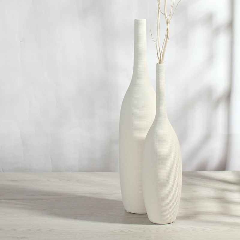 High white Small mouth ceramic creative contracted flower vase home decor craft room decoration handicraft porcelain figurine
High white Small mouth ceramic creative contracted flower vase home decor craft room decoration handicraft porcelain figurine