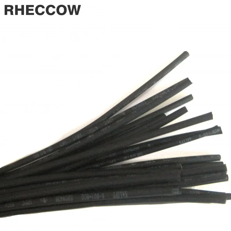 RHECCOW 200 м диаметр = 1 мм 600 в 2:1 черная термоусадочная трубка обмотка изоляция