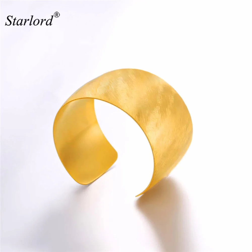 Big Cuff Bracelet Solid Stainless Steel Gold/Black Color Boho Statement Bangle Wide Cuff Bangle Bracelet For Women GH2735
Big Cuff Bracelet Solid Stainless Steel Gold/Black Color Boho Statement Bangle Wide Cuff Bangle Bracelet For Women GH2735