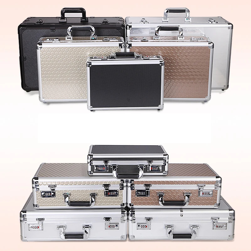 Coded Document Briefcase Financial Safety Box Storage Bag Small and Large Size Silver and Black Color
Coded Document Briefcase Financial Safety Box Storage Bag Small and Large Size Silver and Black Color