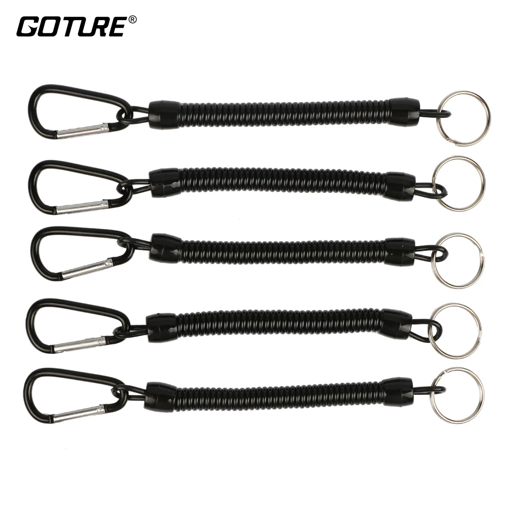 Goture 5pcs 22.5cm Black Fishing Lanyard Ropes Retractable Plastic Spiral Rope Tether Safety Line Fishing Accessories
Goture 5pcs 22.5cm Black Fishing Lanyard Ropes Retractable Plastic Spiral Rope Tether Safety Line Fishing Accessories