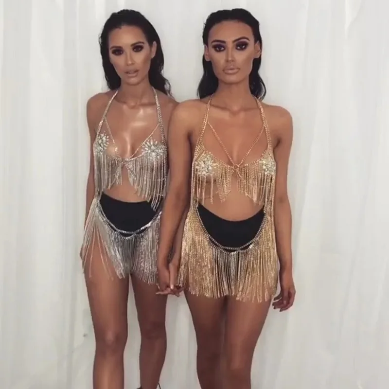 Bohemia Sexy Bikini Beach Harness Bra Waist Chain Long Tassel Net Grid Body Chain for Women Girl Statement Body Jewelry
Bohemia Sexy Bikini Beach Harness Bra Waist Chain Long Tassel Net Grid Body Chain for Women Girl Statement Body Jewelry