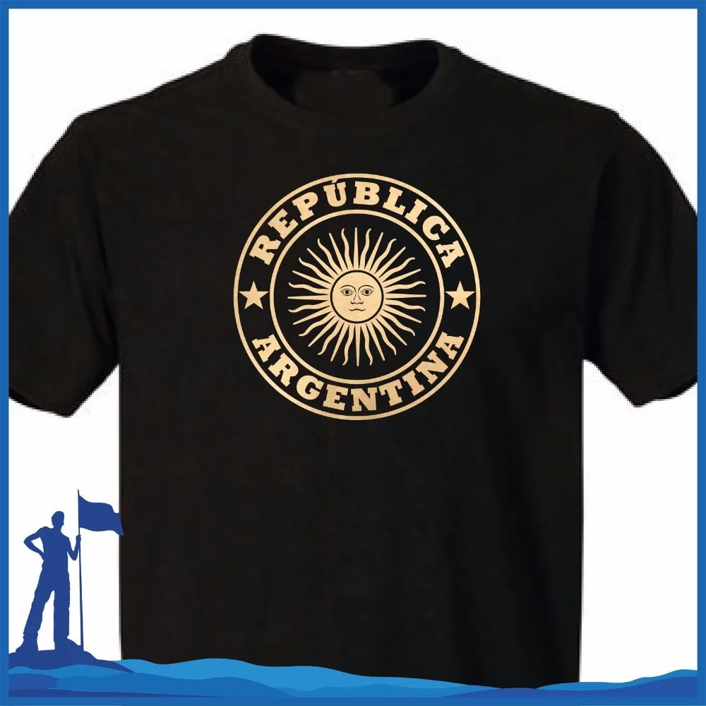 

Men Tops Tee shirt 2018 Summer Fashion New Printed T Shirt Short Sleeve Men Republica Argentina Personalized T Shirts