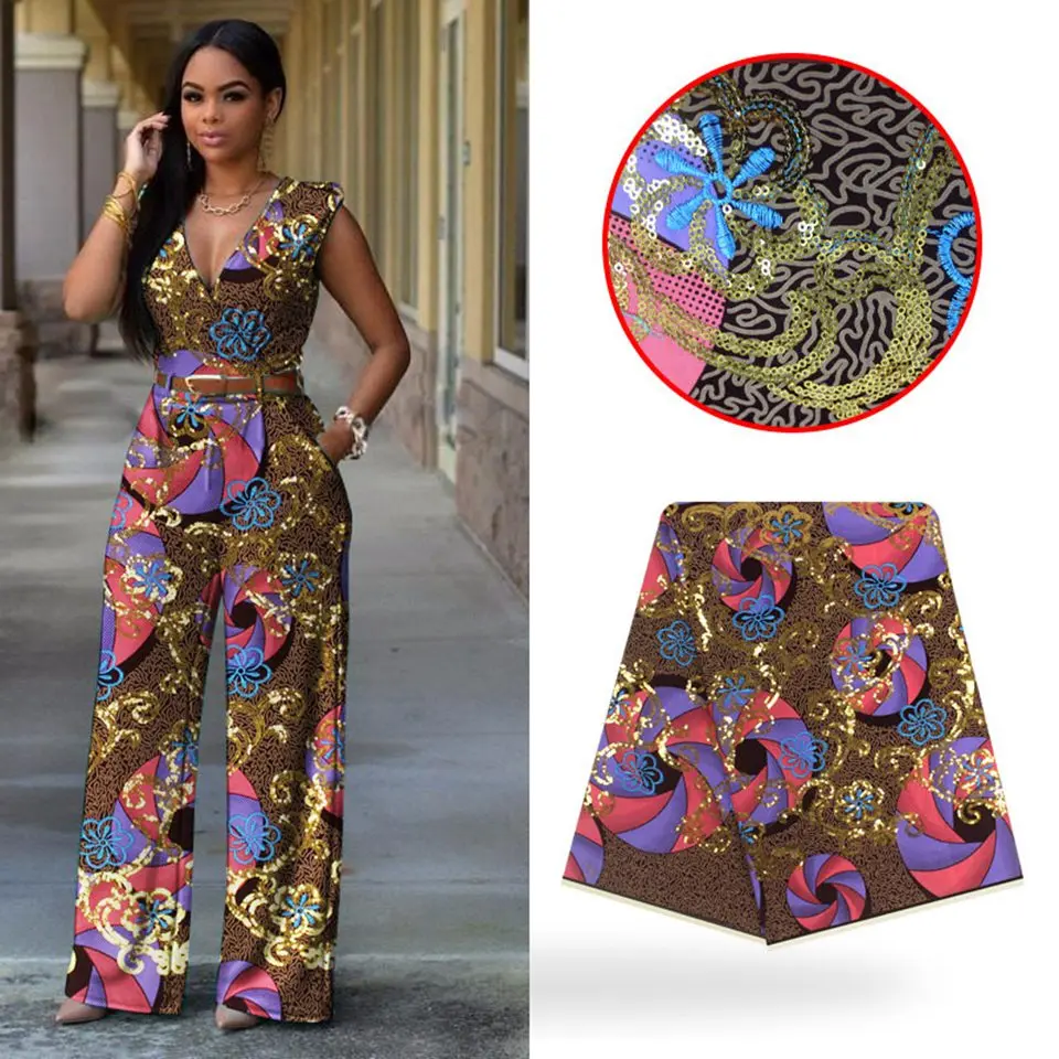 Latest African Fabrics 100% Cotton Batiki Wax Prints Kitenge/Pagnes/Kikwembe Embroidered Sequins YXL-13
Latest African Fabrics 100% Cotton Batiki Wax Prints Kitenge/Pagnes/Kikwembe Embroidered Sequins YXL-13