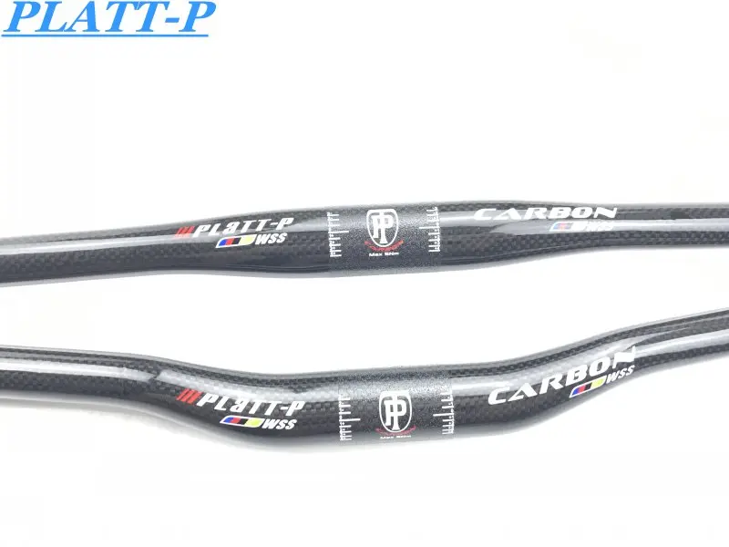 

WSS Full Carbon Fiber MTB Mountain Bike Handlebar Riser Bend / Straight Flat Handlebar 3 K 600/620/640/600/680/700/720/740/760mm
