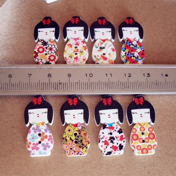 100 randomly mixed unids wooden dolls scrapbooking sewing buttons Paint decorative accessories 14.5 mm * 30 mm
100 randomly mixed unids wooden dolls scrapbooking sewing buttons Paint decorative accessories 14.5 mm * 30 mm