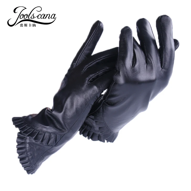 Joolscana touch screen gloves women genuine leather gloves long wrist velvet lining gloves fashion black gloves new brand 2017
Joolscana touch screen gloves women genuine leather gloves long wrist velvet lining gloves fashion black gloves new brand 2017