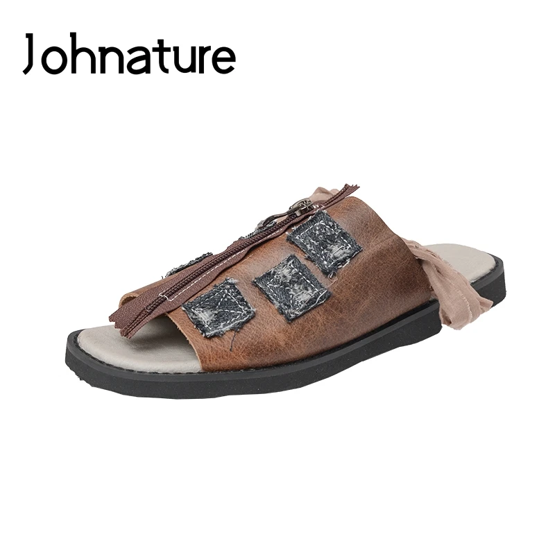 Женские босоножки ручной работы Johnature, из натуральной кожи, шитые сандалии на плоской подошве, с цветочным рисунком, удобные шлепанцы для ул...
Женские босоножки ручной работы Johnature, из натуральной кожи, шитые сандалии на плоской подошве, с цветочным рисунком, удобные шлепанцы для ул...