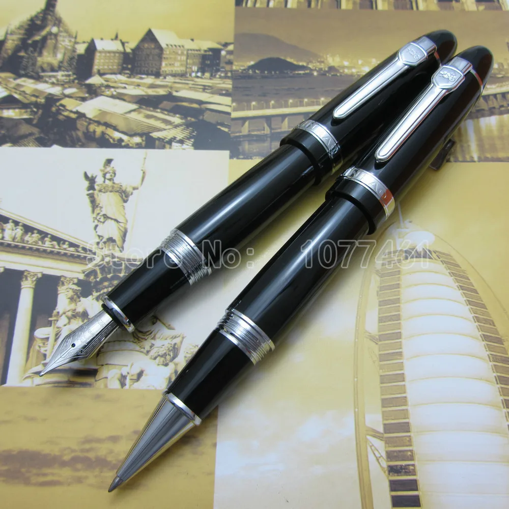 2PCS JINHAO Black Gloss international standard Big Fountain Pen and Roller ball Pen JL22K3
2PCS JINHAO Black Gloss international standard Big Fountain Pen and Roller ball Pen JL22K3