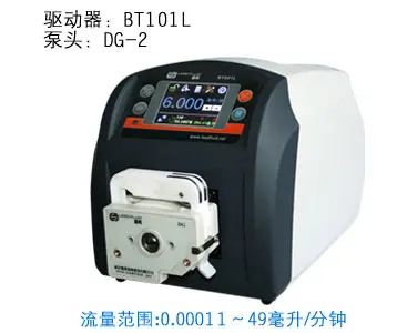 BT101L DG10-2 Intelligent peristaltic pump Precise Flow Control Water Liquid Industry Laboratory Pump 0.0001-41 ml/min
BT101L DG10-2 Intelligent peristaltic pump Precise Flow Control Water Liquid Industry Laboratory Pump 0.0001-41 ml/min
