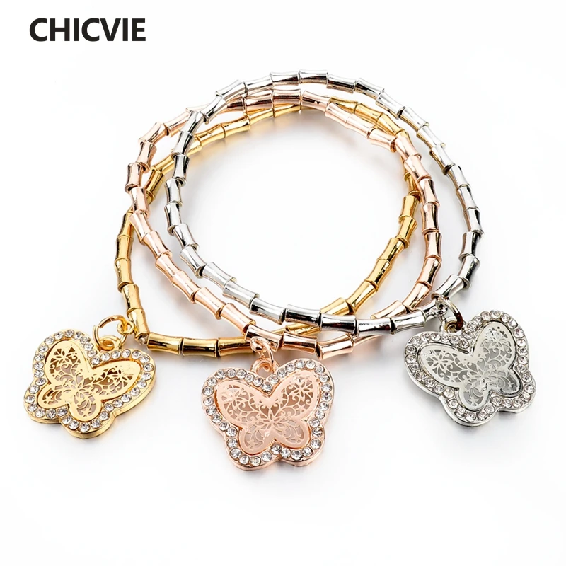 CHICVIE Crystal Butterfly Charm Bracelets&Bangles For Women Vintage Gold Stretch Bracelet Femme Jewelry Pulseras Mujer Sbr140601
CHICVIE Crystal Butterfly Charm Bracelets&Bangles For Women Vintage Gold Stretch Bracelet Femme Jewelry Pulseras Mujer Sbr140601