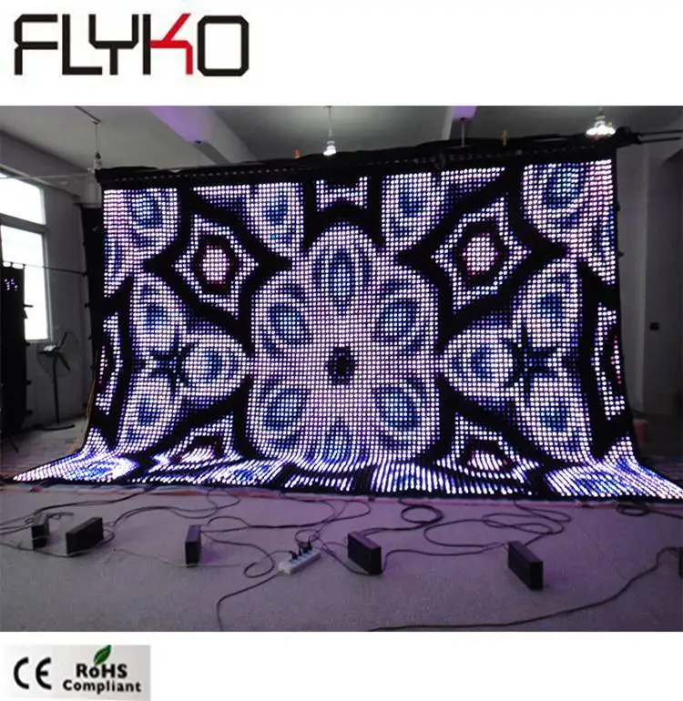 Flyko fireproof velvet double deck P50mm 4x6m DJ Booths Star Cloth Booths led video curtain
Flyko fireproof velvet double deck P50mm 4x6m DJ Booths Star Cloth Booths led video curtain