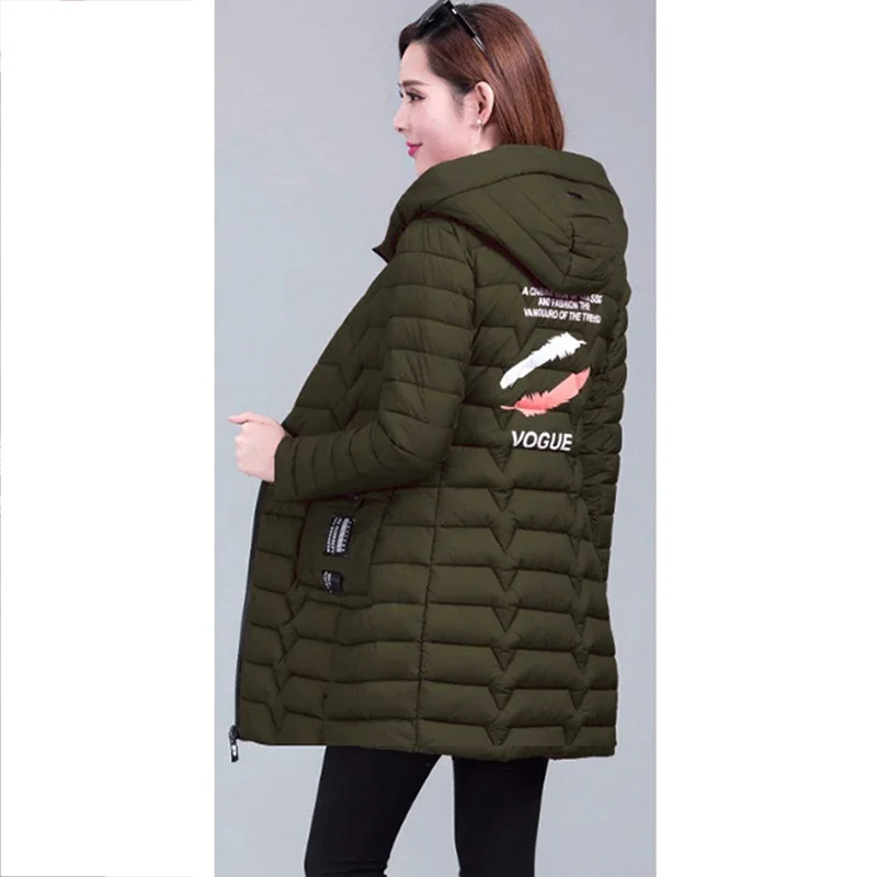 2018 новый стиль зимняя куртка женские пальто с капюшоном Женская длинная парка