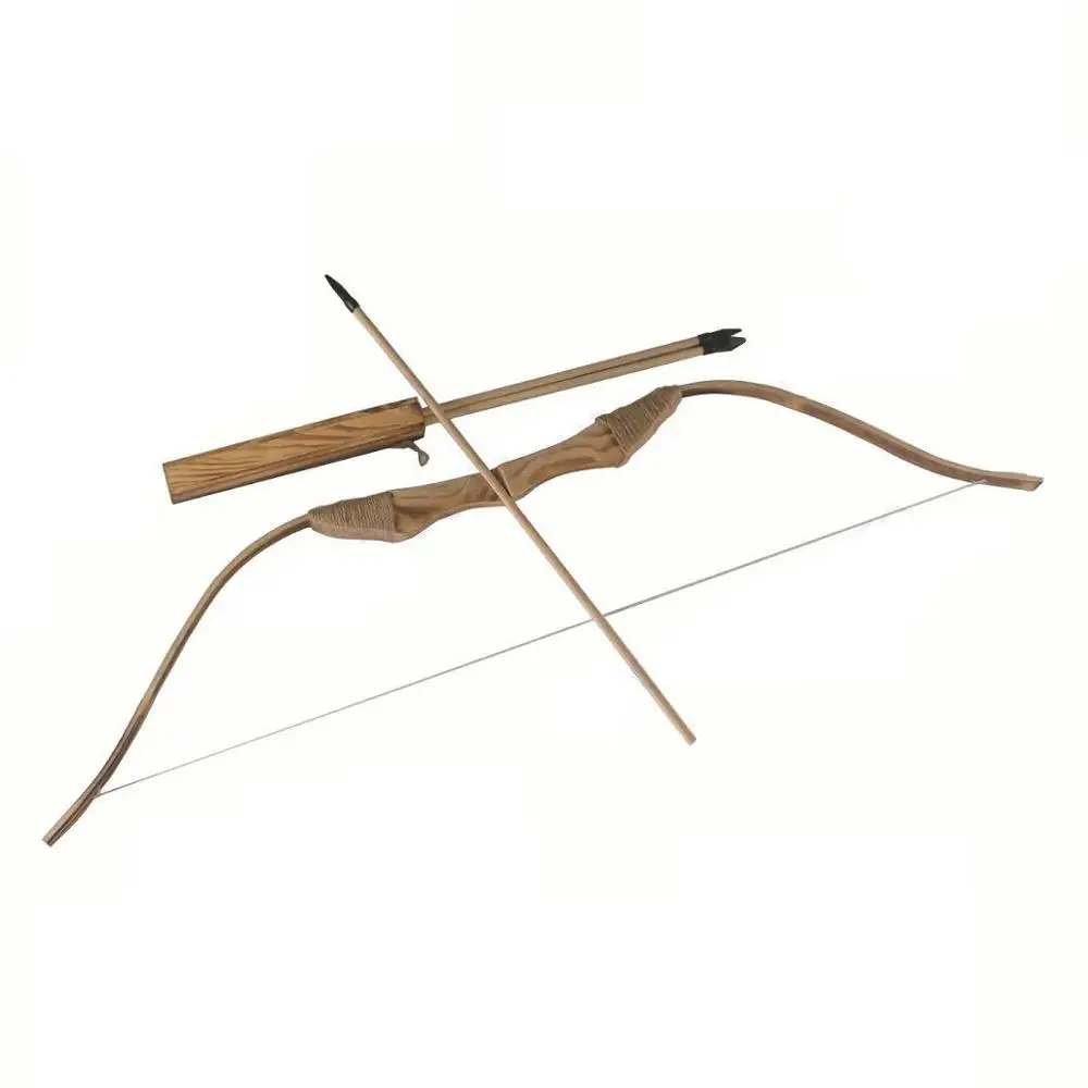 Traditional Wooden Bow With 3 Arrows And Quiver Kids Toy Archery Bow DIY Set/Kit
Traditional Wooden Bow With 3 Arrows And Quiver Kids Toy Archery Bow DIY Set/Kit