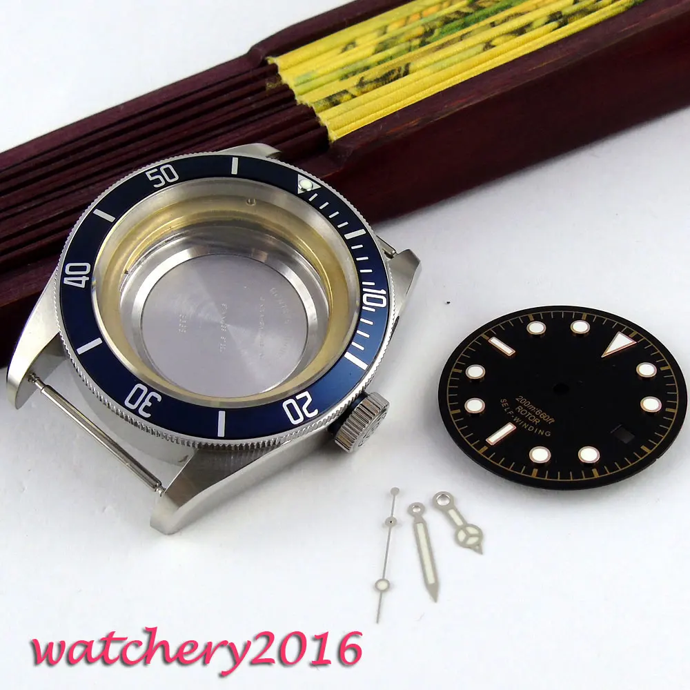 41mm Sapphire Glass Date Luminous fit 8205 8215 821A 2836 miyota 82 Movement Watch Case + dial + hands
41mm Sapphire Glass Date Luminous fit 8205 8215 821A 2836 miyota 82 Movement Watch Case + dial + hands