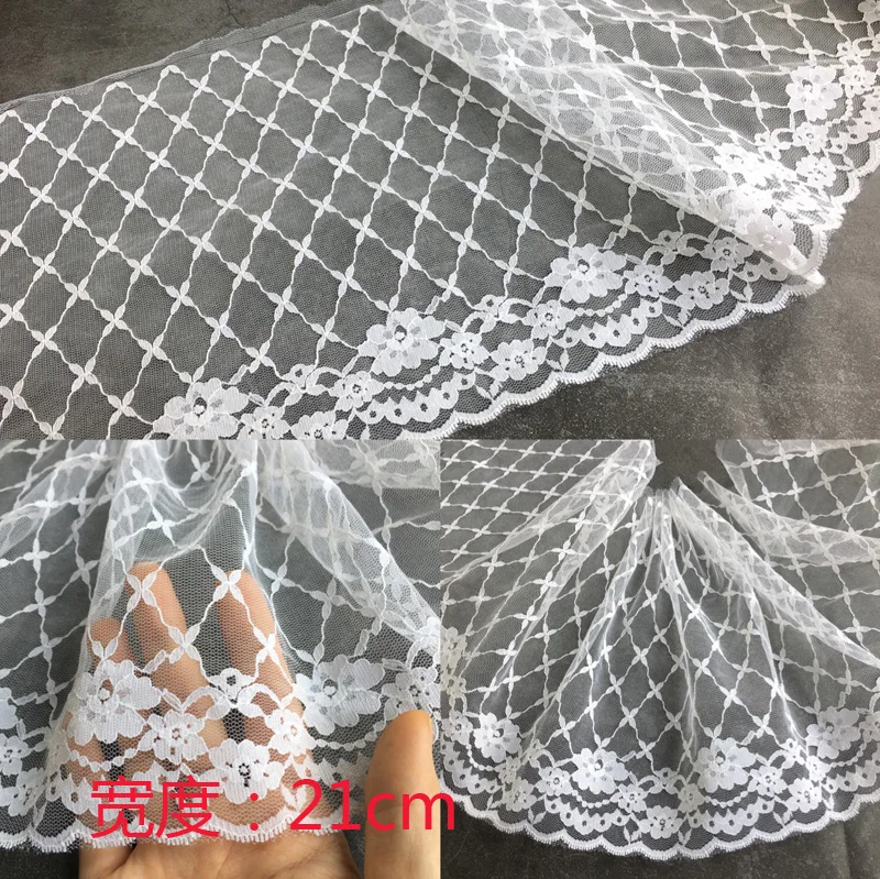 5meters Bleached hard yarn width 21cm thin lace accessories DIY handmade skirt skirt decoration clothing accessories SC487
5meters Bleached hard yarn width 21cm thin lace accessories DIY handmade skirt skirt decoration clothing accessories SC487