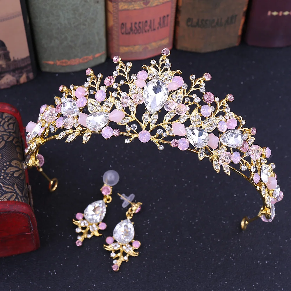 Luxury PinkPearl Bridal Crowns Handmade Tiara Bride Headband Crystal Wedding Diadem Queen Crown Wedding Hair Accessory
Luxury PinkPearl Bridal Crowns Handmade Tiara Bride Headband Crystal Wedding Diadem Queen Crown Wedding Hair Accessory