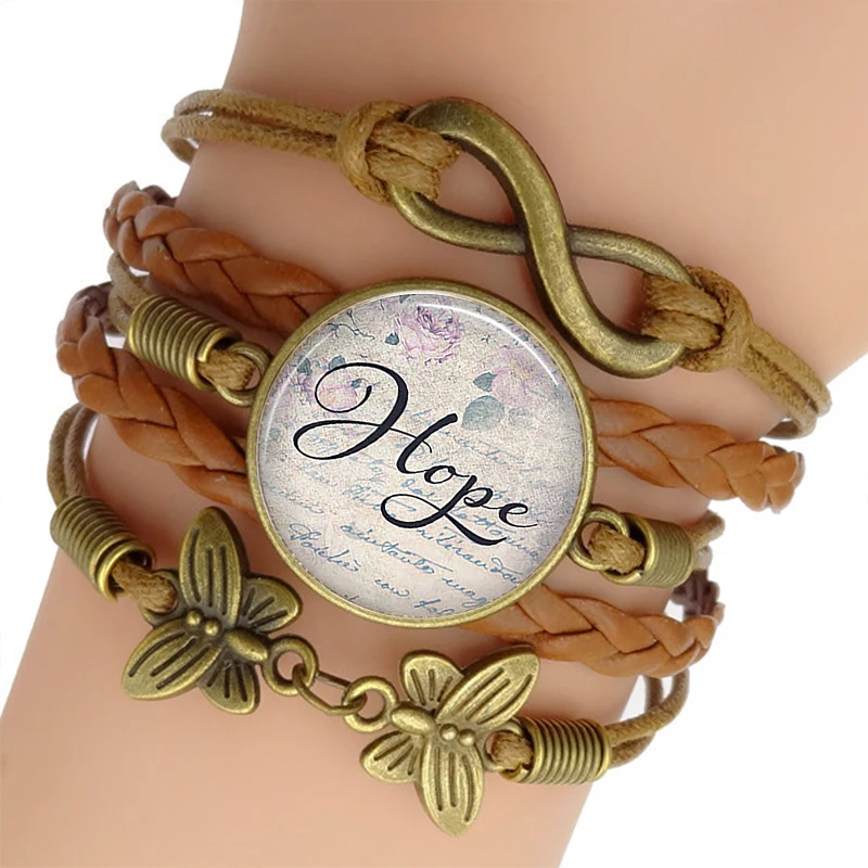 Hope Letter Bracelet Quote Jewelry Bohemian Brown Rope Bracelet for Women Men Friendship Bracelet
Hope Letter Bracelet Quote Jewelry Bohemian Brown Rope Bracelet for Women Men Friendship Bracelet