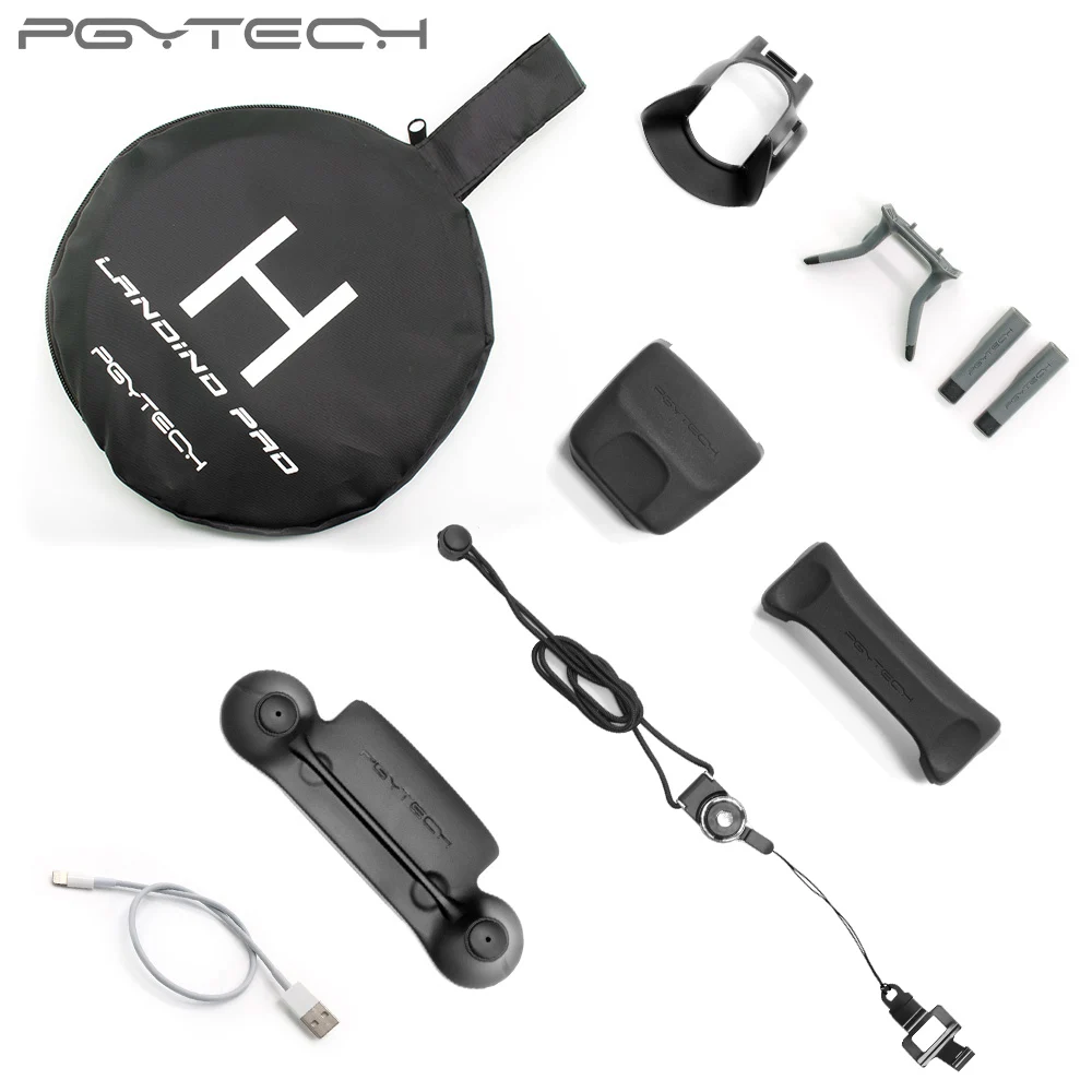 PGYTECH аксессуары комбо для Mavic pro/Platinum (посадочная площадка/защитная ручка управления/бленда объектива/держатель пропеллера/landinggear)
PGYTECH аксессуары комбо для Mavic pro/Platinum (посадочная площадка/защитная ручка управления/бленда объектива/держатель пропеллера/landinggear)