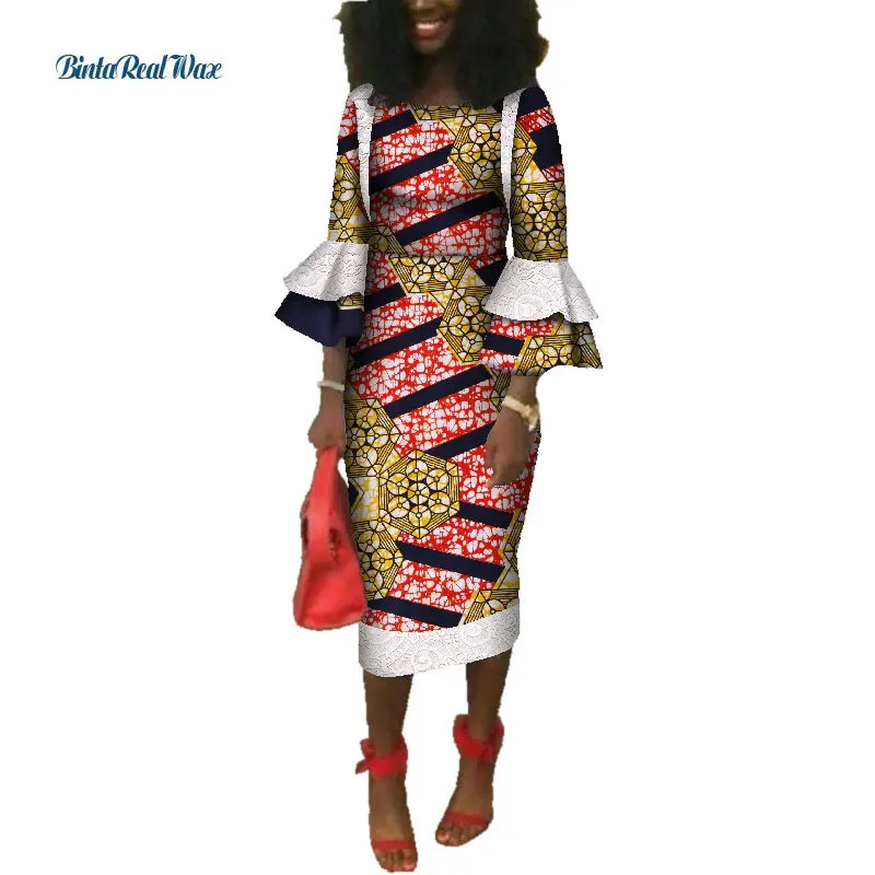 Bazin Riche Custom African Clothes African Dresses for Women Print Lace Ruffles Sleeve Dresses Dashiki African Clothing WY3657
Bazin Riche Custom African Clothes African Dresses for Women Print Lace Ruffles Sleeve Dresses Dashiki African Clothing WY3657