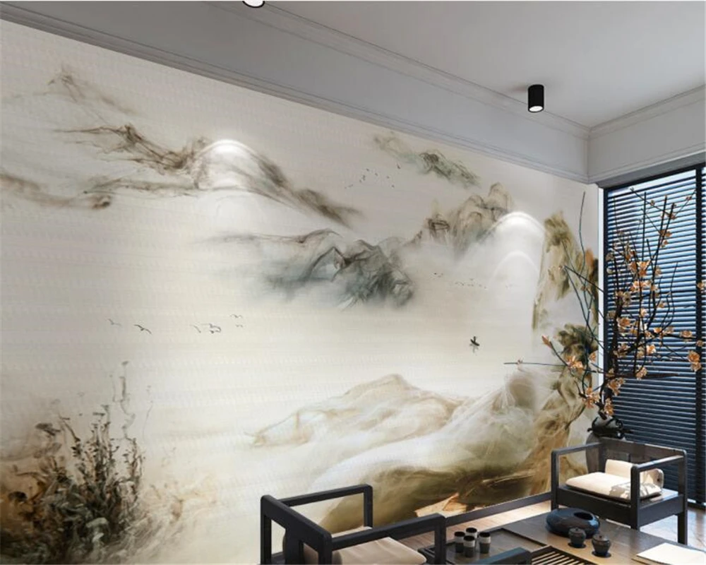 Beibehang wallpaper Abstract ink artistic mood landscape painting bedroom room bedside lobby sofa background wall wallpaper 3d
Beibehang wallpaper Abstract ink artistic mood landscape painting bedroom room bedside lobby sofa background wall wallpaper 3d