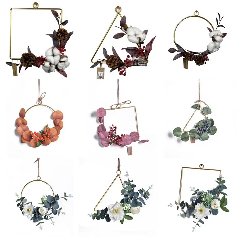 Nordic geometric metal wreath hemp rope wall hanging set home soft simulation green plant Ins explosion models
Nordic geometric metal wreath hemp rope wall hanging set home soft simulation green plant Ins explosion models