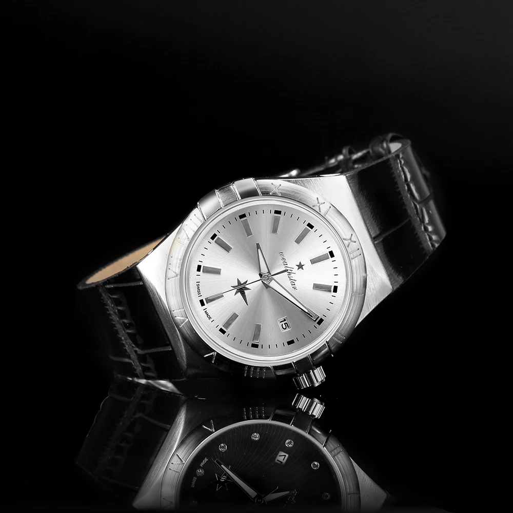 Wealthstar Men's Quartz Watches Black Leather Strap Auto Date Men Business Wrist Watch Colck Fashion Casual relogio masculino
Wealthstar Men's Quartz Watches Black Leather Strap Auto Date Men Business Wrist Watch Colck Fashion Casual relogio masculino