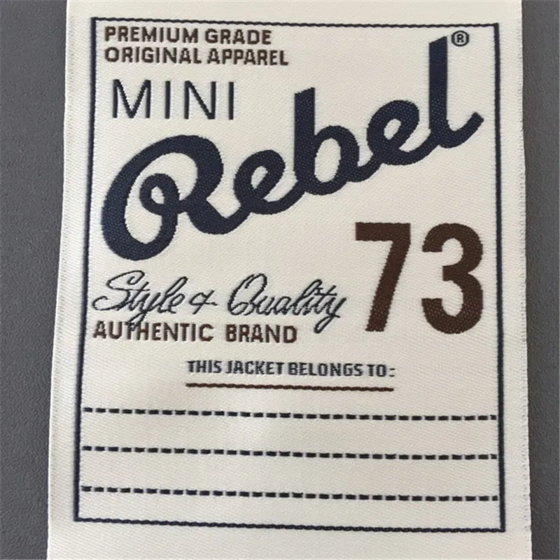 Custom High Density Woven Label For Jacket
