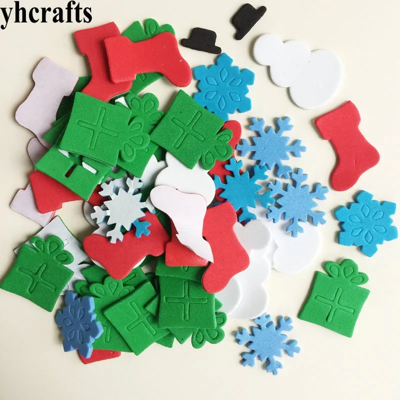 1bag/LOT,Snowman gift box Stock Snowflake xmas foam stickers Early learning educational craft diy toys Kids room ornament OEM
1bag/LOT,Snowman gift box Stock Snowflake xmas foam stickers Early learning educational craft diy toys Kids room ornament OEM