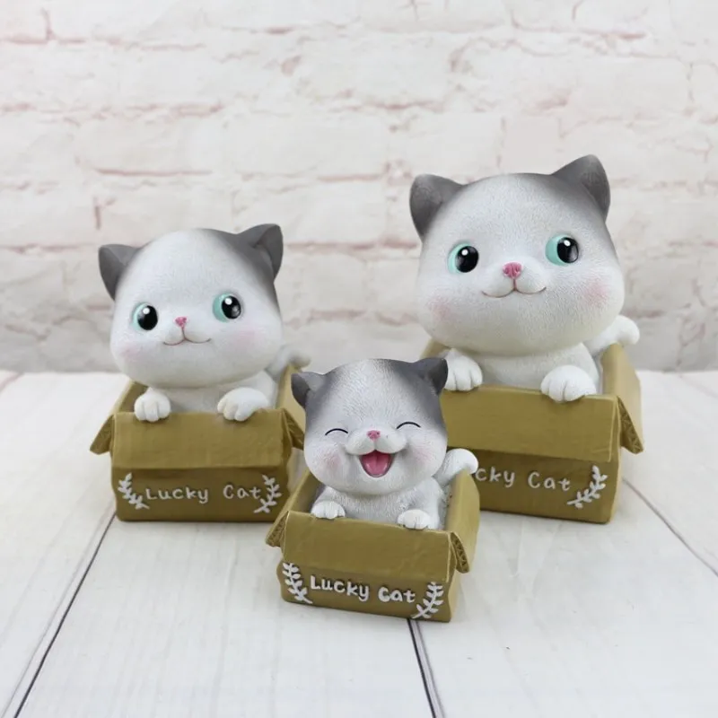 Cute Pet Cartoon Cat Piggy Bank Money Box Ornaments New Exotic Personality Resin Crafts Home Decoration Children's Gift
Cute Pet Cartoon Cat Piggy Bank Money Box Ornaments New Exotic Personality Resin Crafts Home Decoration Children's Gift