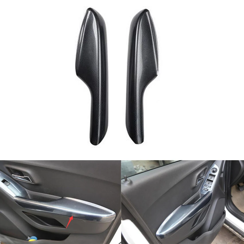 Carbon Fiber Black Car Door Armrest Cover Trim Stickers For Chevrolet Trax 2014 2015 2016 2017 Car Interior Accessories 2Pcs
Carbon Fiber Black Car Door Armrest Cover Trim Stickers For Chevrolet Trax 2014 2015 2016 2017 Car Interior Accessories 2Pcs