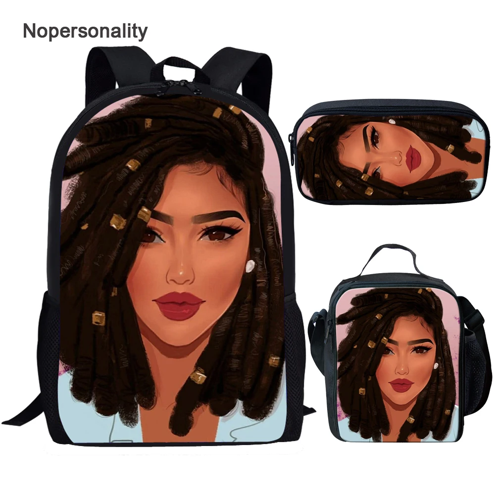 

Комплект школьного рюкзака Nopersonality для девочек-подростков, стильный Художественный Черный рюкзак для начальной школы для девочек-подростк...