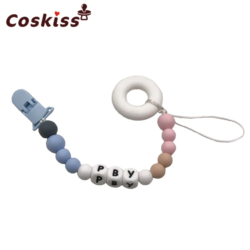 Baby Silicone Pacifier Chain Holder Sooth Teething Dummy Baby Products Customized Name Silicone Beads Donut Teether Shower Gift
Baby Silicone Pacifier Chain Holder Sooth Teething Dummy Baby Products Customized Name Silicone Beads Donut Teether Shower Gift