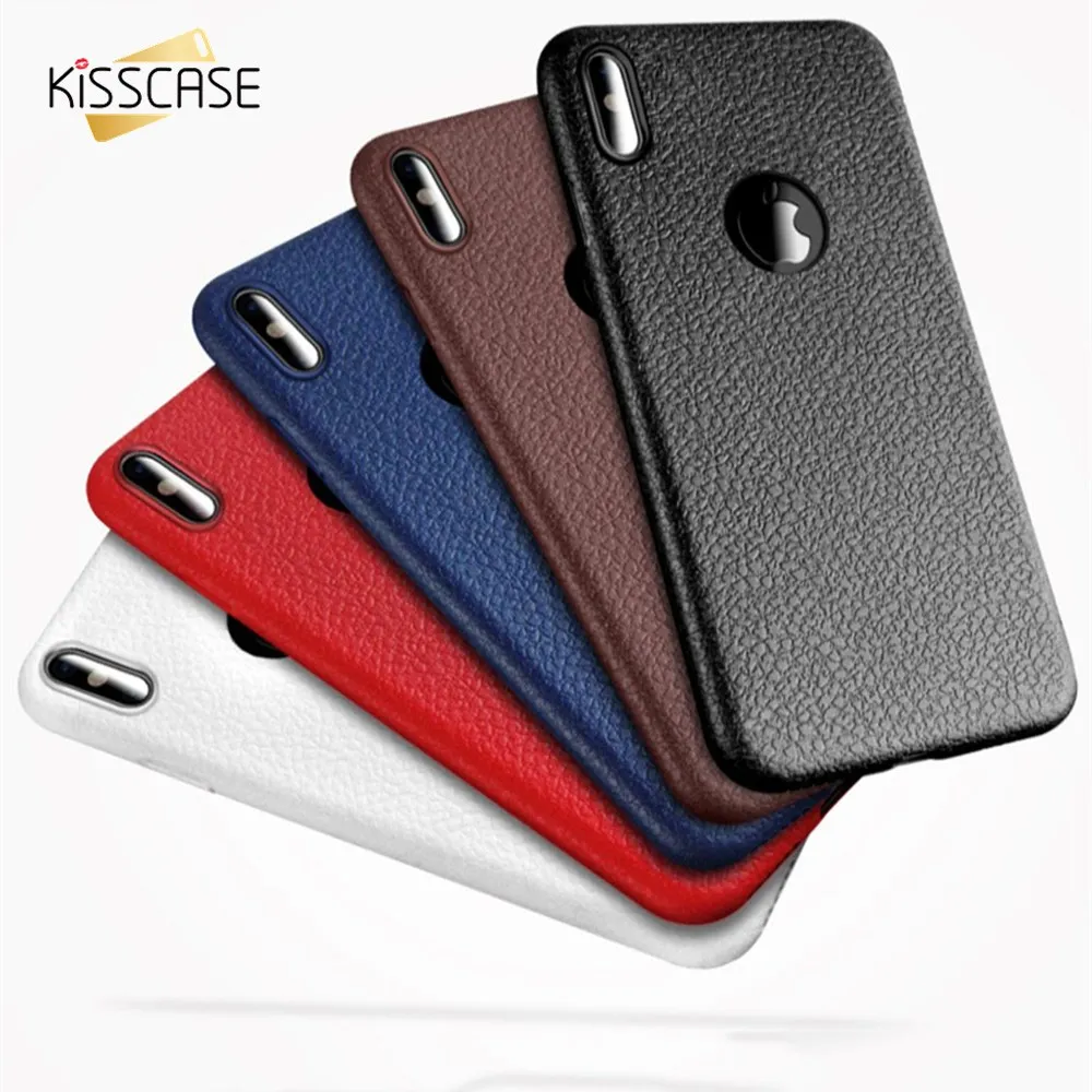 Чехол KISS ультра тонкий кожаный чехол для iPhone 11 Capa XS Max XR 8Plus 7Plus s 11pro на айфон