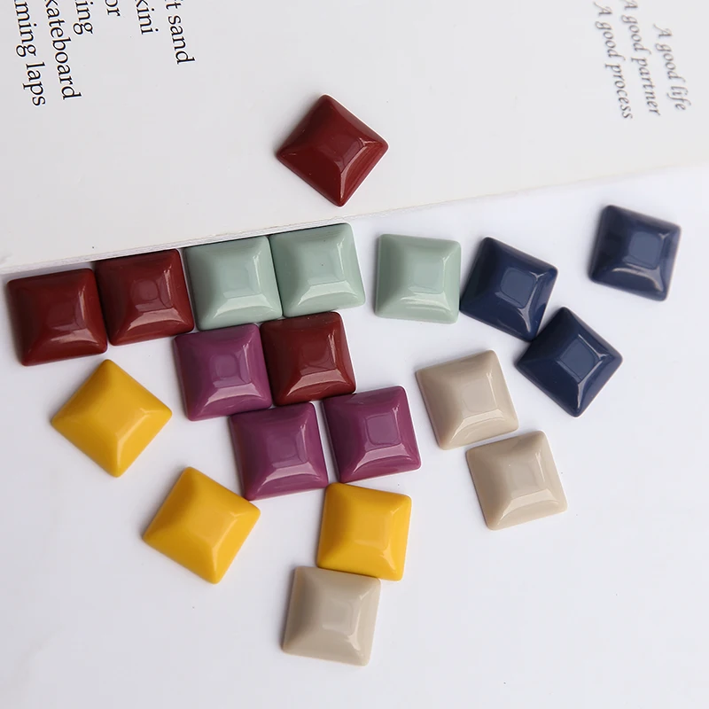 Diy jewelry making 50pcs/lot 15mm color printing geometry square shape resin flatback beads fit earring/garment accessory
Diy jewelry making 50pcs/lot 15mm color printing geometry square shape resin flatback beads fit earring/garment accessory