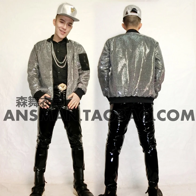 S-5xl New 2021 Men Slim Fashion Dj Singer Silver Jacket Coat Sequin Costumes Male Plus Size Clothing Personality Costume
S-5xl New 2021 Men Slim Fashion Dj Singer Silver Jacket Coat Sequin Costumes Male Plus Size Clothing Personality Costume