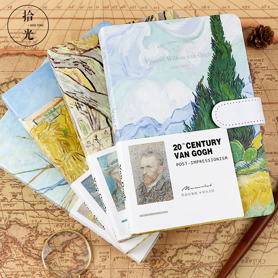 A5 Ван Гог пустой выстроились сетки бумага Блокнот totoro книга журнал путешествия