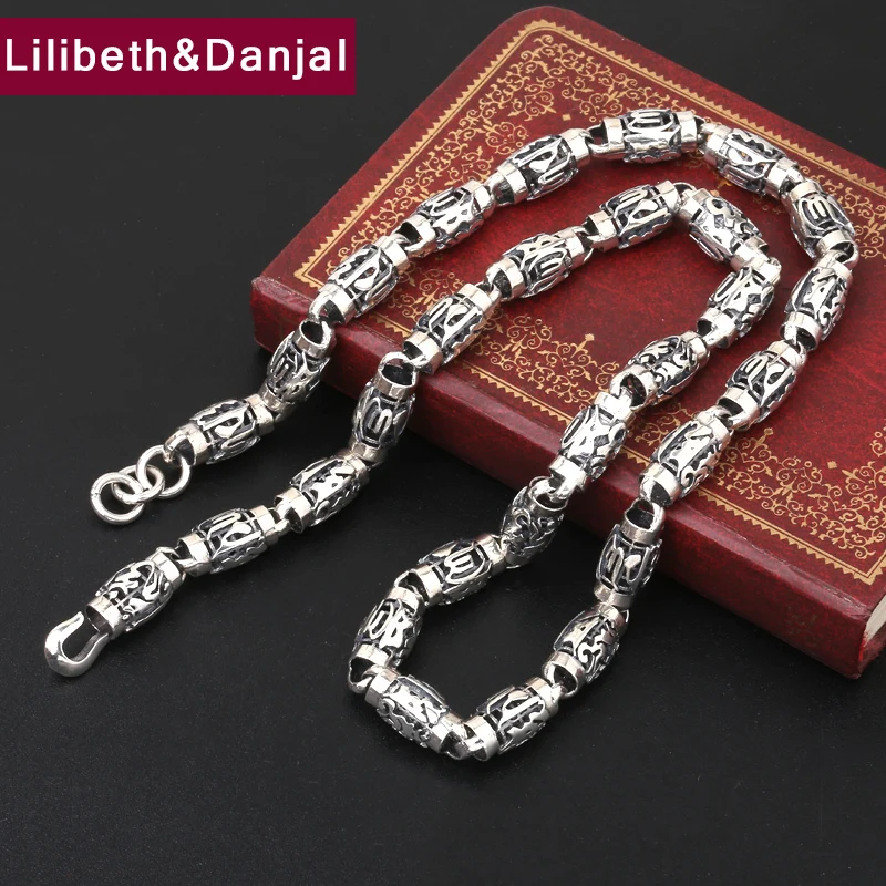8mm Thick Man Necklace 100% 925 Sterling Silver Men Buddha Bamboo festival Scripture Necklace Pendant Jewelry N21
8mm Thick Man Necklace 100% 925 Sterling Silver Men Buddha Bamboo festival Scripture Necklace Pendant Jewelry N21