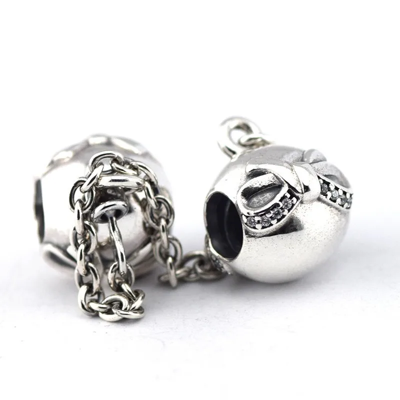 Серебро 925 пробы, изящный бант, защитная цепочка, шармы, бусины, подходят для оригинального браслета для женщин и девушек, сделай сам, изготовление ювелирных изделий
Серебро 925 пробы, изящный бант, защитная цепочка, шармы, бусины, подходят для оригинального браслета для женщин и девушек, сделай сам, изготовление ювелирных изделий