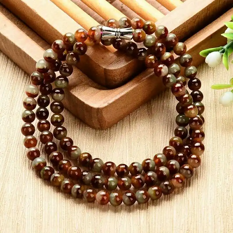 Burma old pit natural jade red yellow jade necklace a men's and women's ice waxy Jade Necklace
Burma old pit natural jade red yellow jade necklace a men's and women's ice waxy Jade Necklace