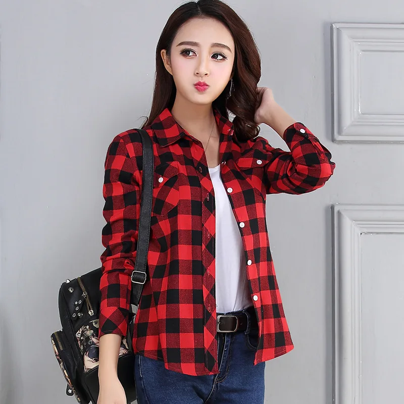 PEONFLY 2022 New Vintage Plaid Blouses Shirt Cage Female Long Sleeve Casual Slim Women Big Size Shirt Office Lady Tops Red
PEONFLY 2022 New Vintage Plaid Blouses Shirt Cage Female Long Sleeve Casual Slim Women Big Size Shirt Office Lady Tops Red