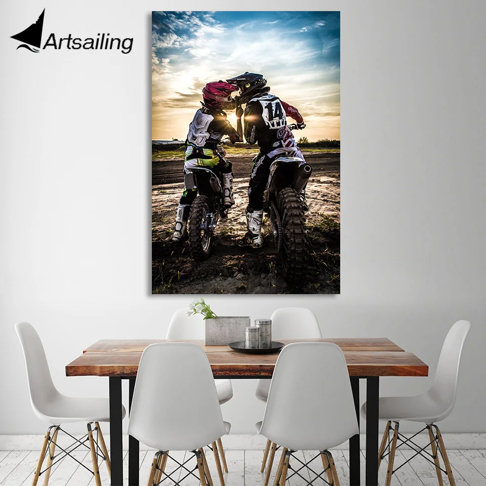 1 piece canvas painting Motorcycle cross racer love HD posters and prints wall pictures for living room free shipping/XA1740C
1 piece canvas painting Motorcycle cross racer love HD posters and prints wall pictures for living room free shipping/XA1740C