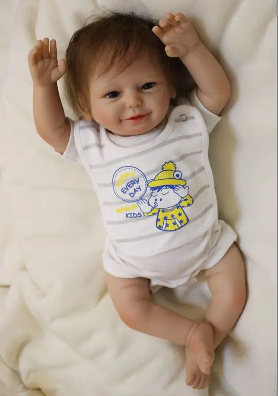 Newest 20" bebe doll reborn handmade silicone baby dolls soft touch best children gift play house toy dolls alive reborn boneca
Newest 20" bebe doll reborn handmade silicone baby dolls soft touch best children gift play house toy dolls alive reborn boneca