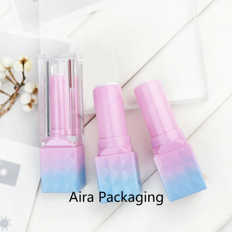 12.1mm Pink Empty Lipstick Tube Plastic Square Blue Cosmetic Lip Balm Container 50pcs/lot
12.1mm Pink Empty Lipstick Tube Plastic Square Blue Cosmetic Lip Balm Container 50pcs/lot