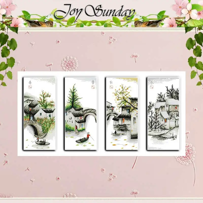 Four Seasons in Water Village(5) Counted Cross Stitch 11CT 14CT Cross Stitch Set Chinese Cross-stitch Kits Embroidery Needlework
Four Seasons in Water Village(5) Counted Cross Stitch 11CT 14CT Cross Stitch Set Chinese Cross-stitch Kits Embroidery Needlework