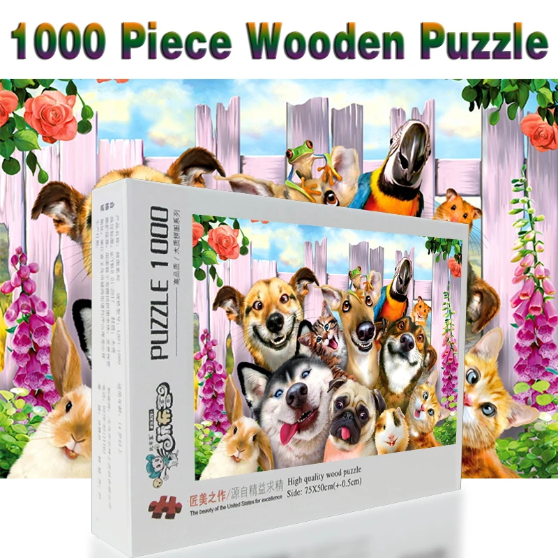 Dog and dog collection 1000 pieces Adult Puzzle Wooden Puzzle Cartoon jigsaw Puzzles For Children Educational Toys Gifts
Dog and dog collection 1000 pieces Adult Puzzle Wooden Puzzle Cartoon jigsaw Puzzles For Children Educational Toys Gifts