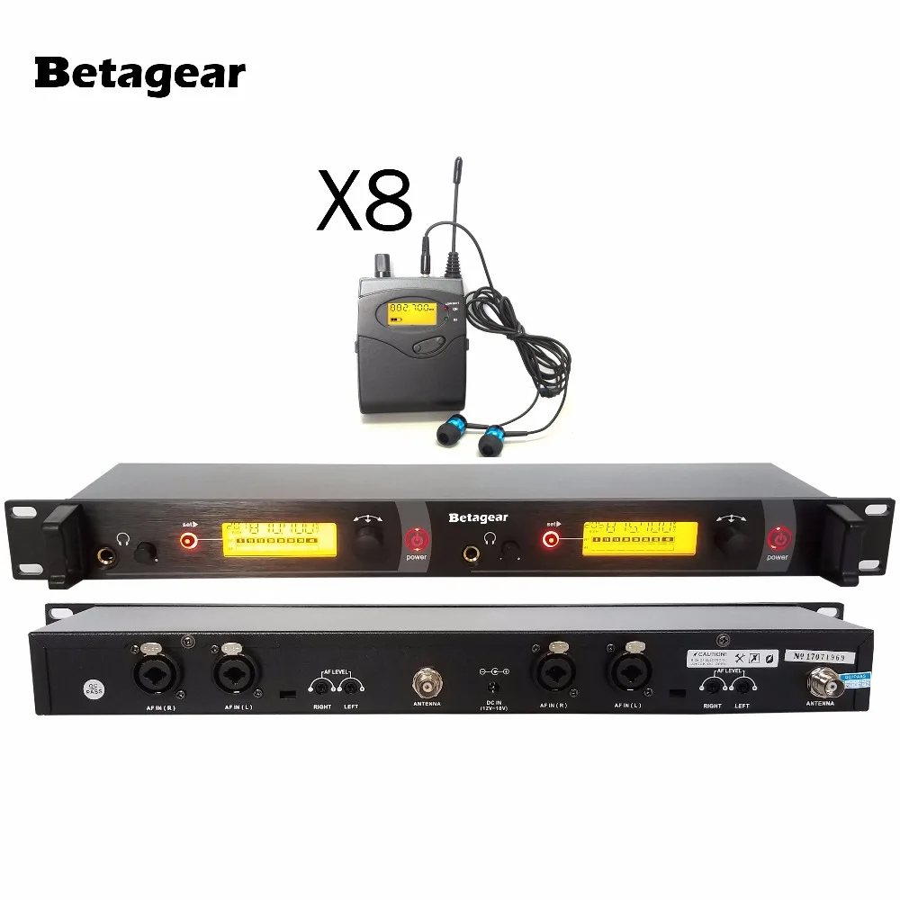 Betagear in ear monitor system 8 приемник sr2050 Беспроводная система монитора UHF беспроводная для