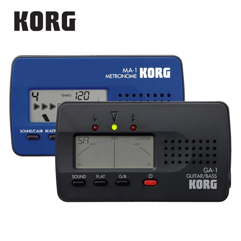 

Korg MA1BL MA-1 MA-2 Guitar Solo Metronome Visual Beat Counting Metronome, GA-1 Guitar and Bass Tuner